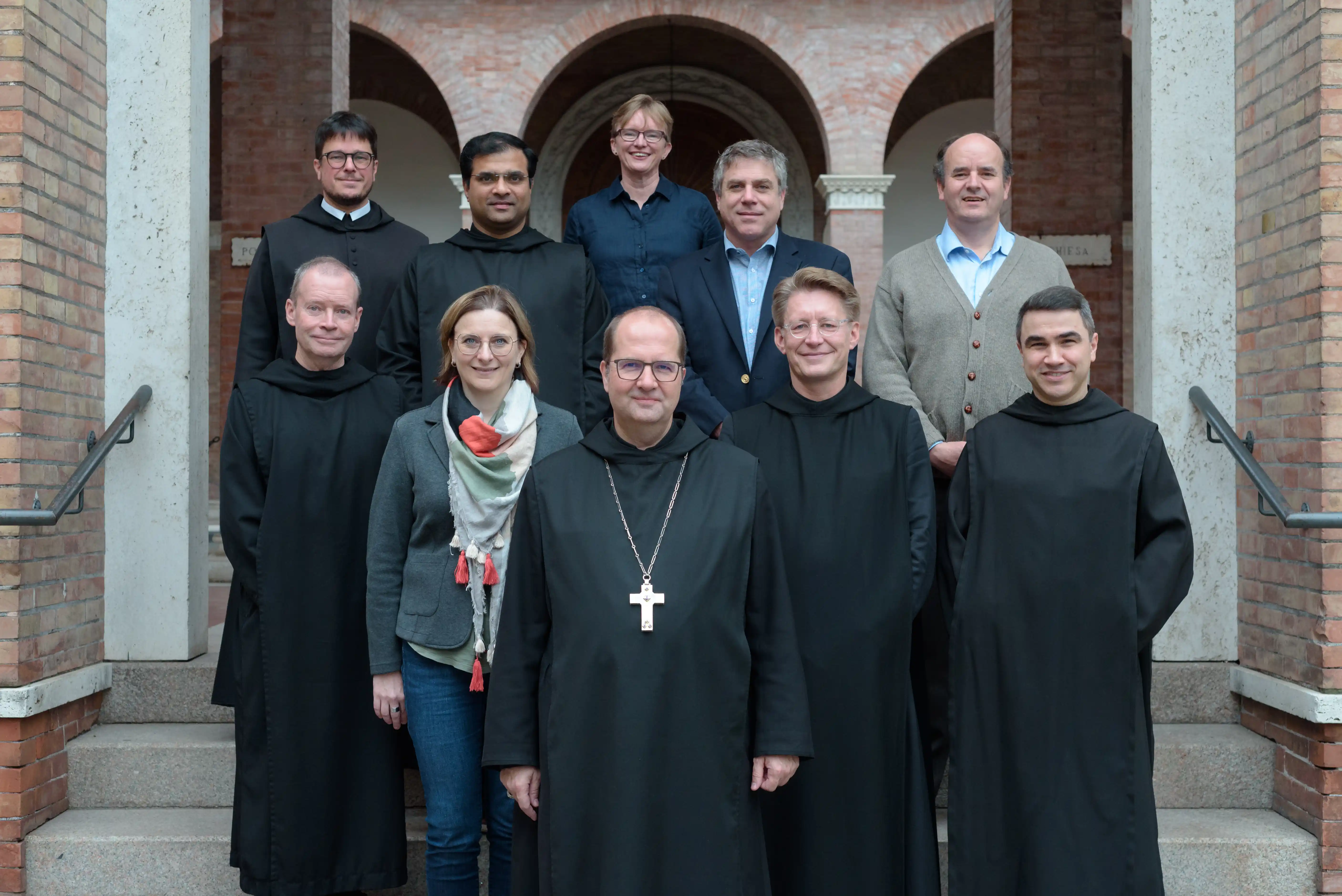 Members of ICBE with Abbot Presidente Jeremias Schroeder, October 2024