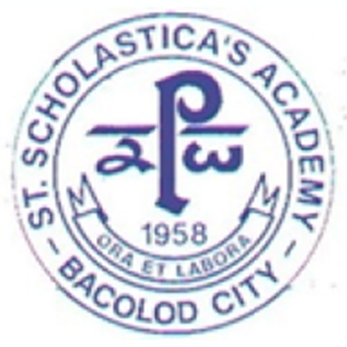 School logo St Scholastica's Academy, Bacolod City